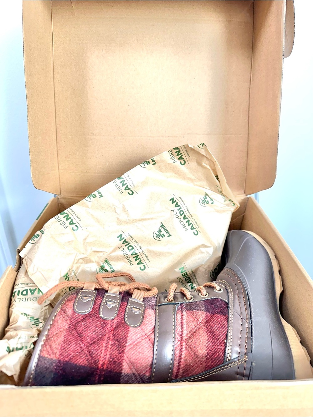 NEW in BOX! Kamik Sienna Heritage Boots 1889 Dark Brown Kids Size 1